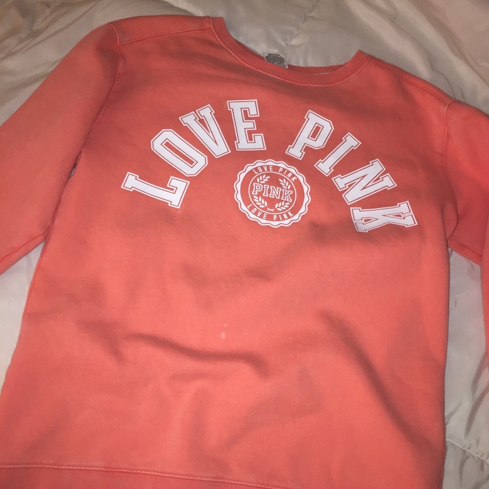 VS Pink coral sweatshirt